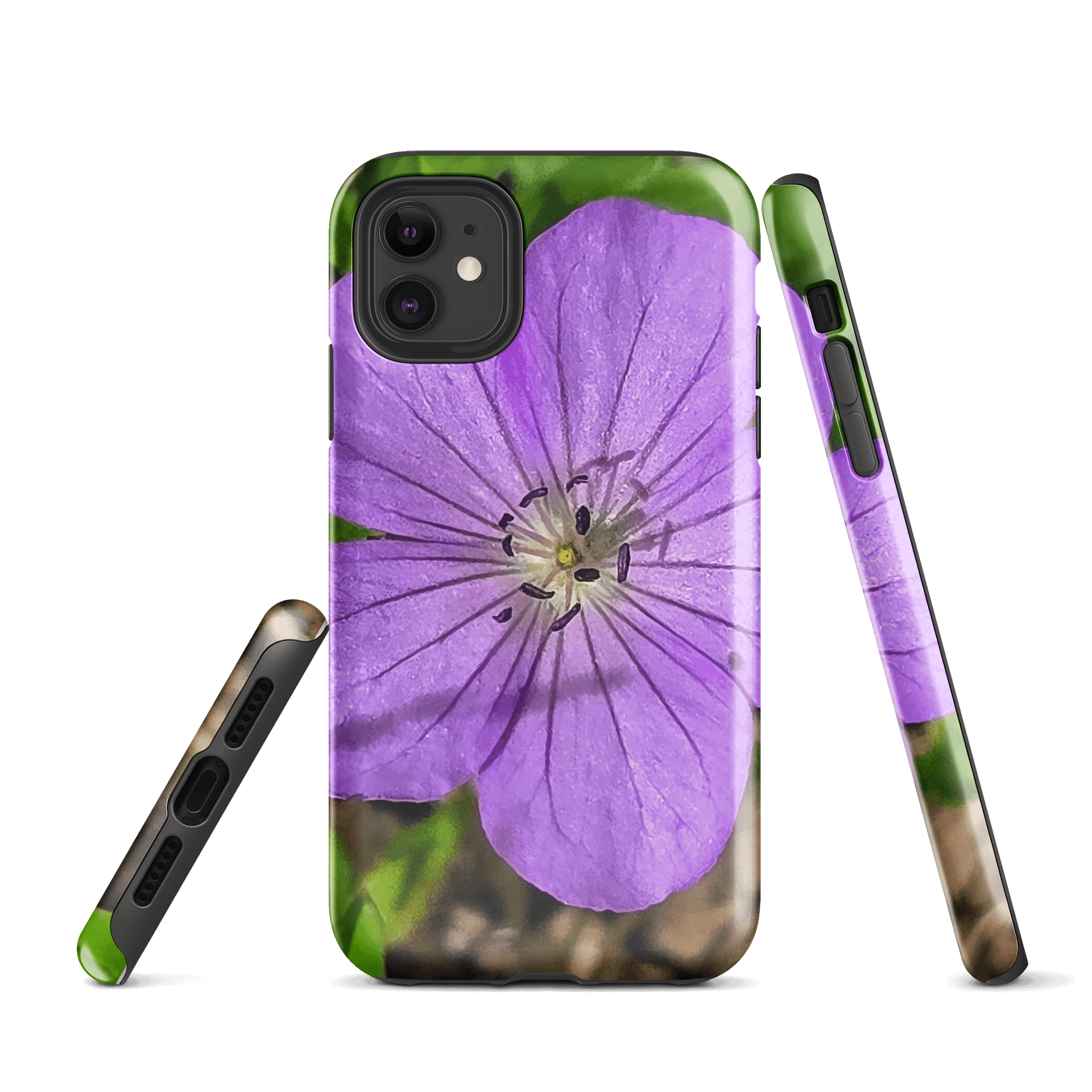 Purple Petals iPhone® Tough Case product image (1)