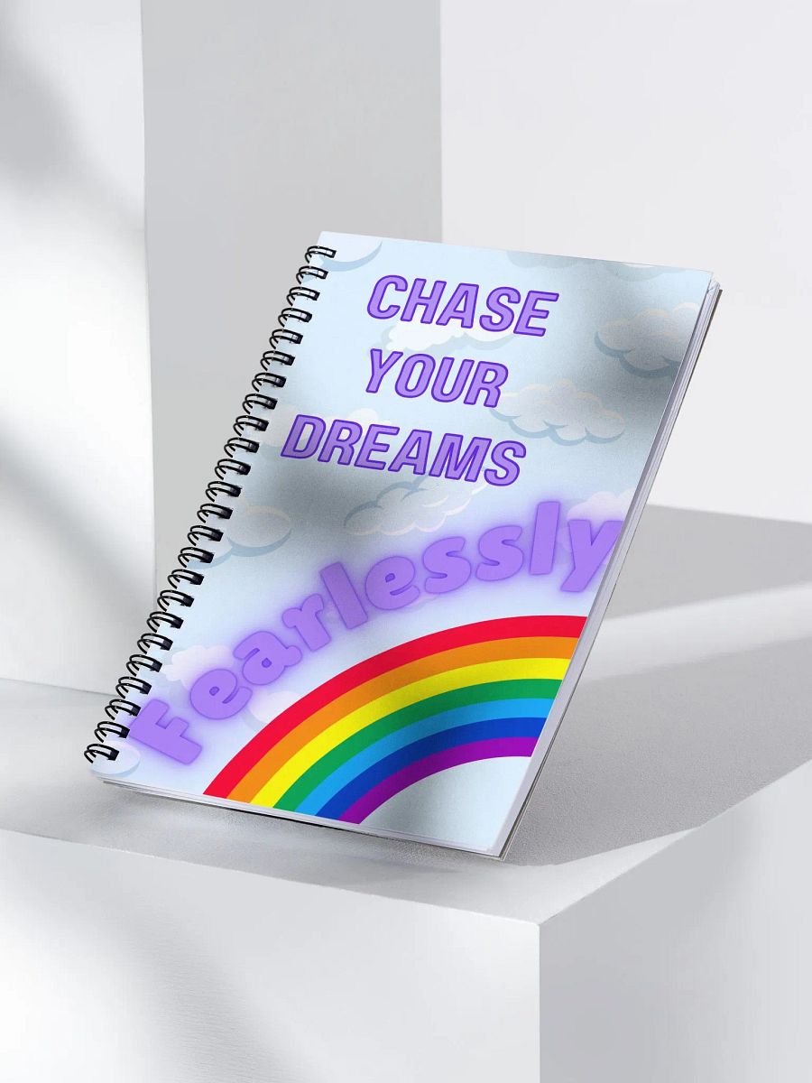 Chase Your Dreams Fearlessly Inspirational & Motivational Spiral Bound Notebook Journal product image (3)