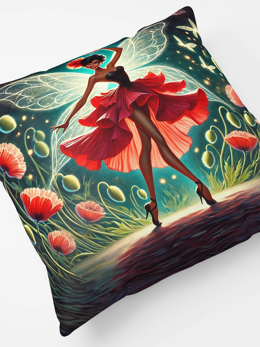 Beautiful Poppy Fairy Throw Pillow product image (5)