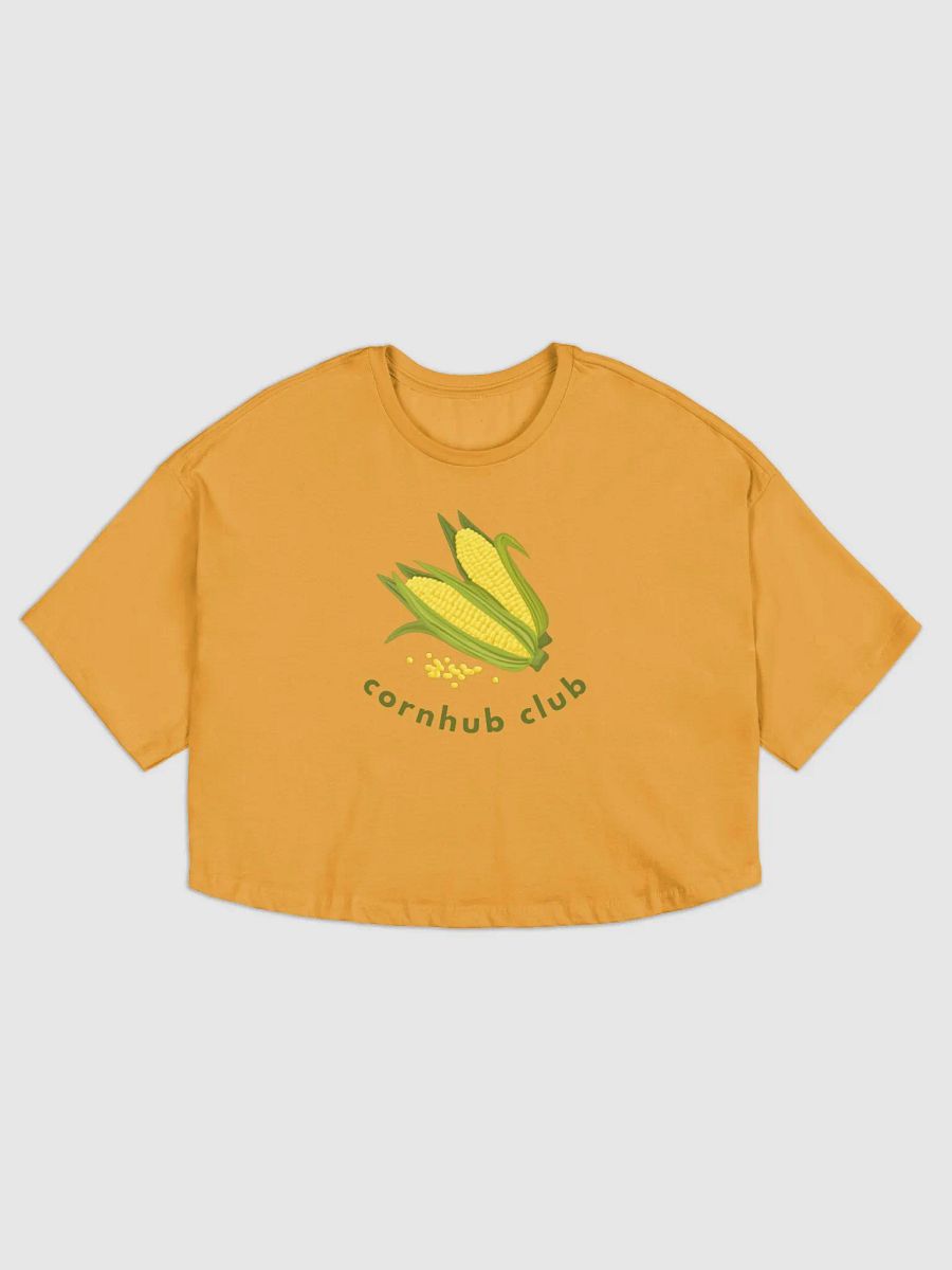 Cornhub Club Loose Drop Shoulder Crop Top product image (2)