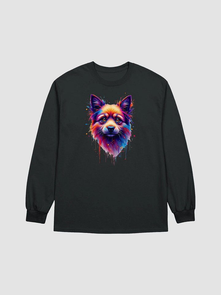 Vibrant Dog Portrait Long Sleeve Tee product image (3)