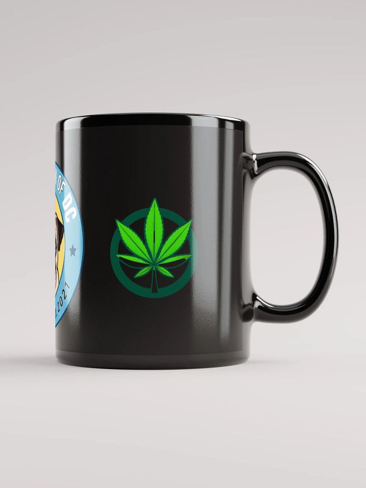 Pug Nation of DC Black Glossy Mug product image (2)