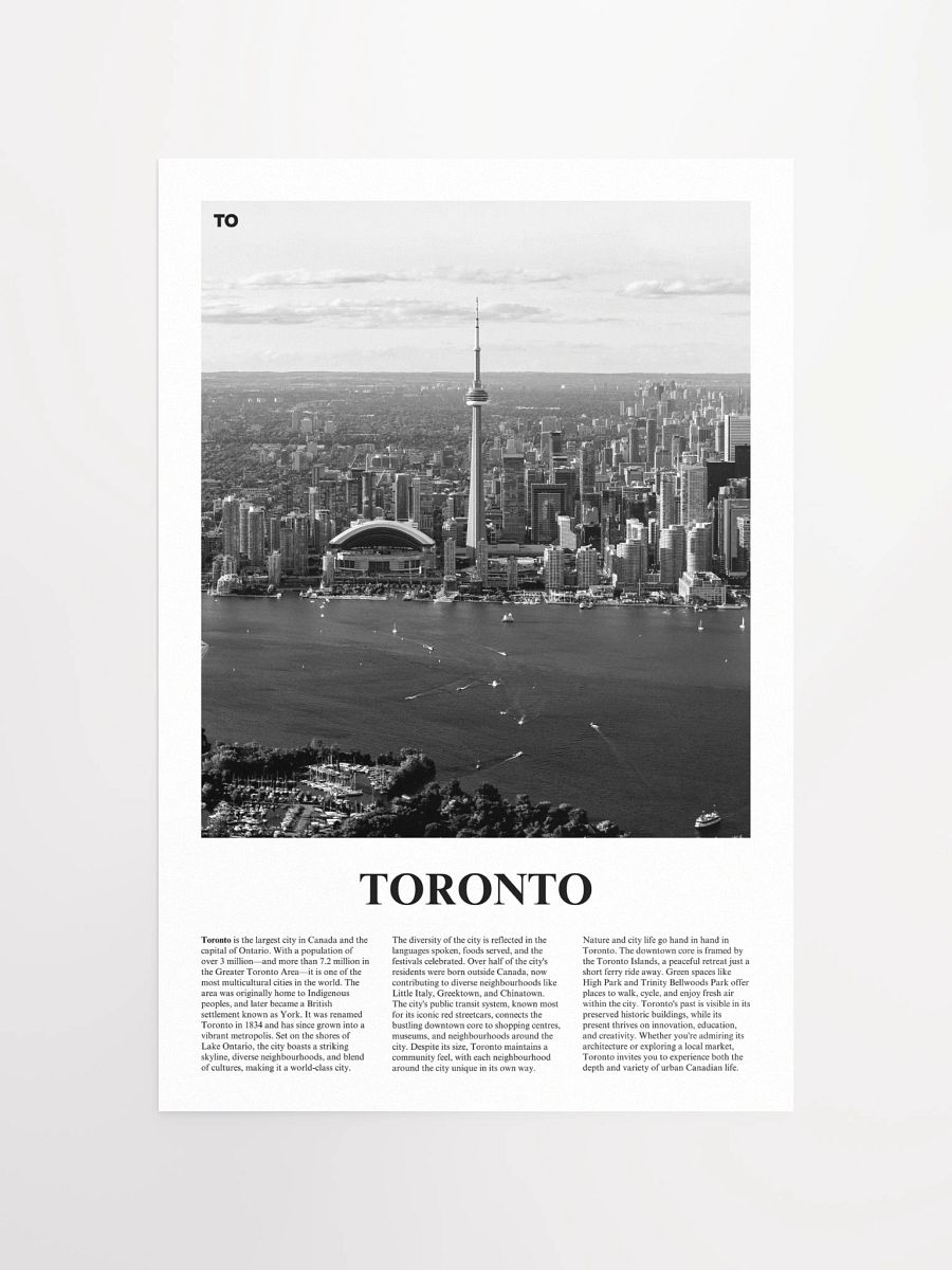 Toronto 01 Newspaper Poster product image (11)