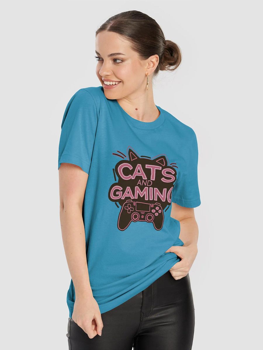Purrfect Cats and Gaming Gamer Tee product image (81)