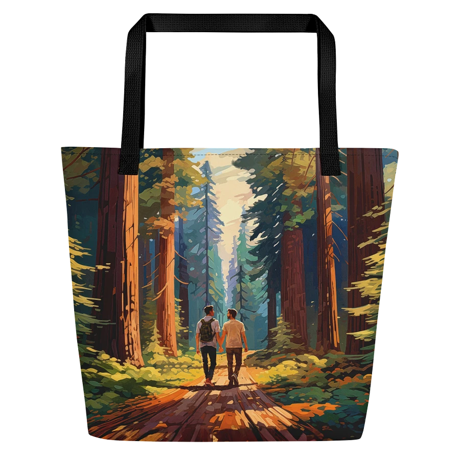 Seeing The Redwoods Together - Gay Couple Tote Bag product image (1)
