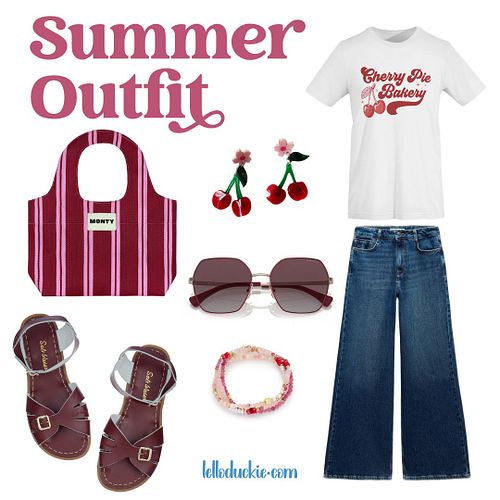 ☀️ Summer vibes are here, and I'm loving this chic and playful outfit. 

Perfect for a sunny day out, this ensemble combines ...