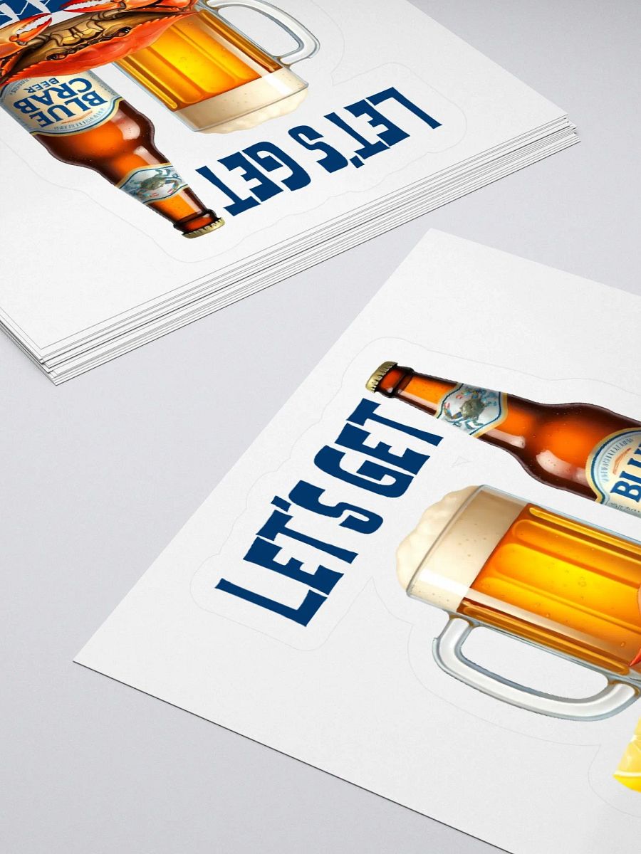 Let's Get Crackin' Crab and Beer Sticker product image (12)