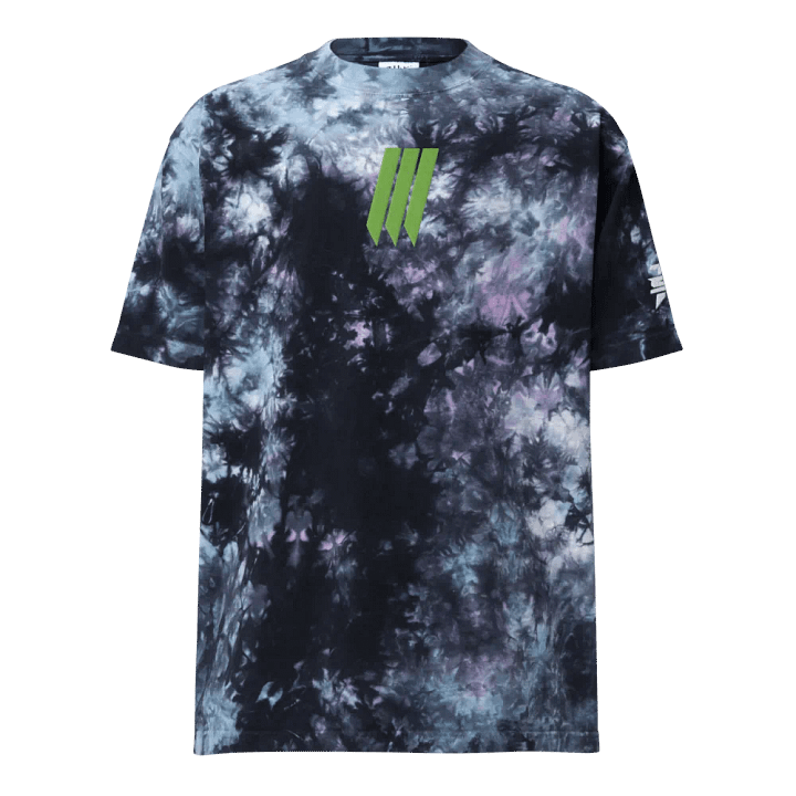 Stripes and Badge Tie Dye Tshirt product image (1)