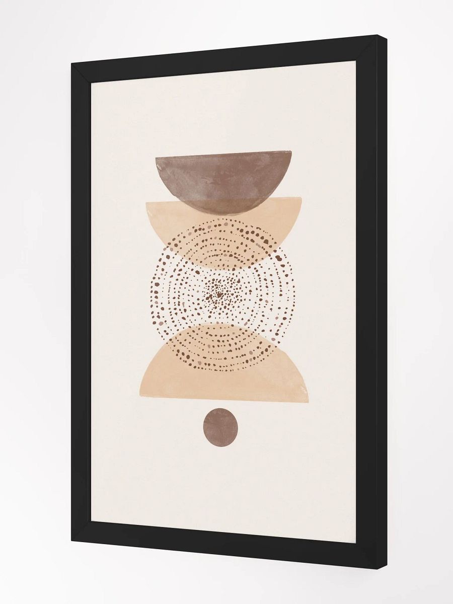 Geometric Harmony Framed Poster | Abstract Balance in Modern Design product image (4)