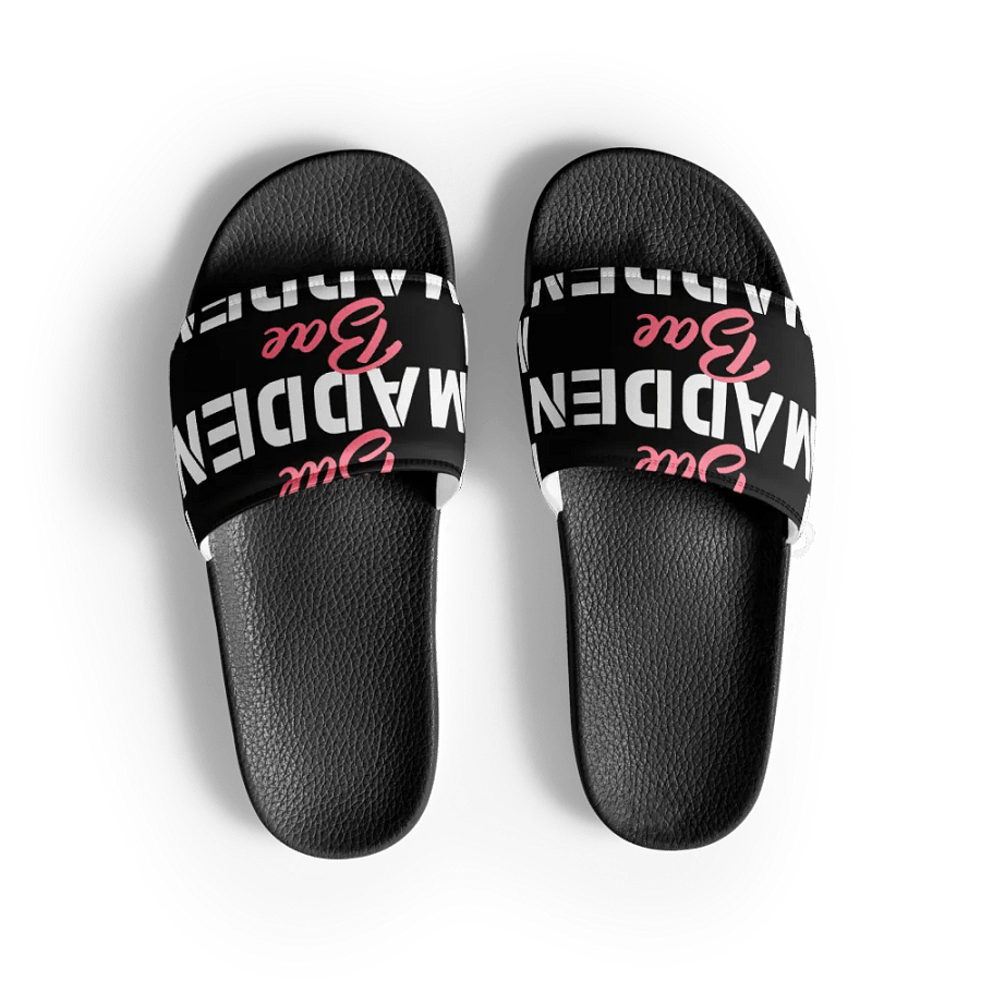 MaddenBae Womens Signature Slides Black product image (4)