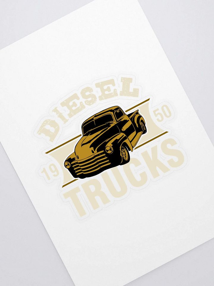 Vintage Diesel Truck Sticker Sheet product image (1)