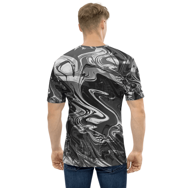 Black and White Swarm Pattern Urban Design T-Shirt product image (2)