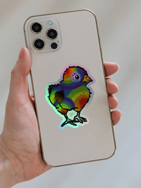 Peep this Pride holographic stickers product image (1)