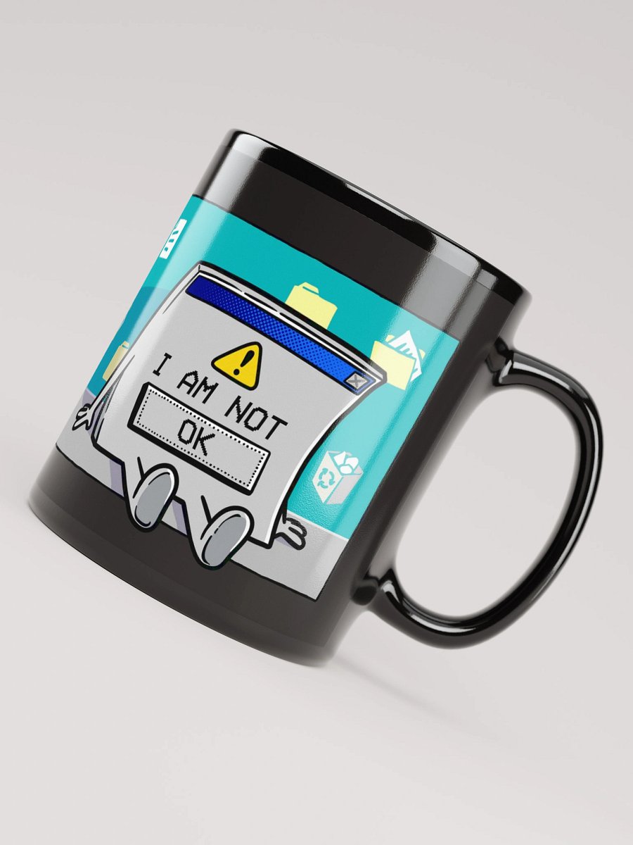 I AM NOT [OK] Mug (Black) product image (7)