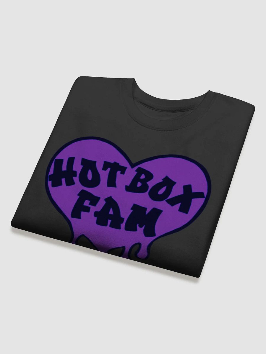 UNISEX HOT BOX FAM SOLID DARK PURPLE LOGO SWEATSHIRT product image (30)