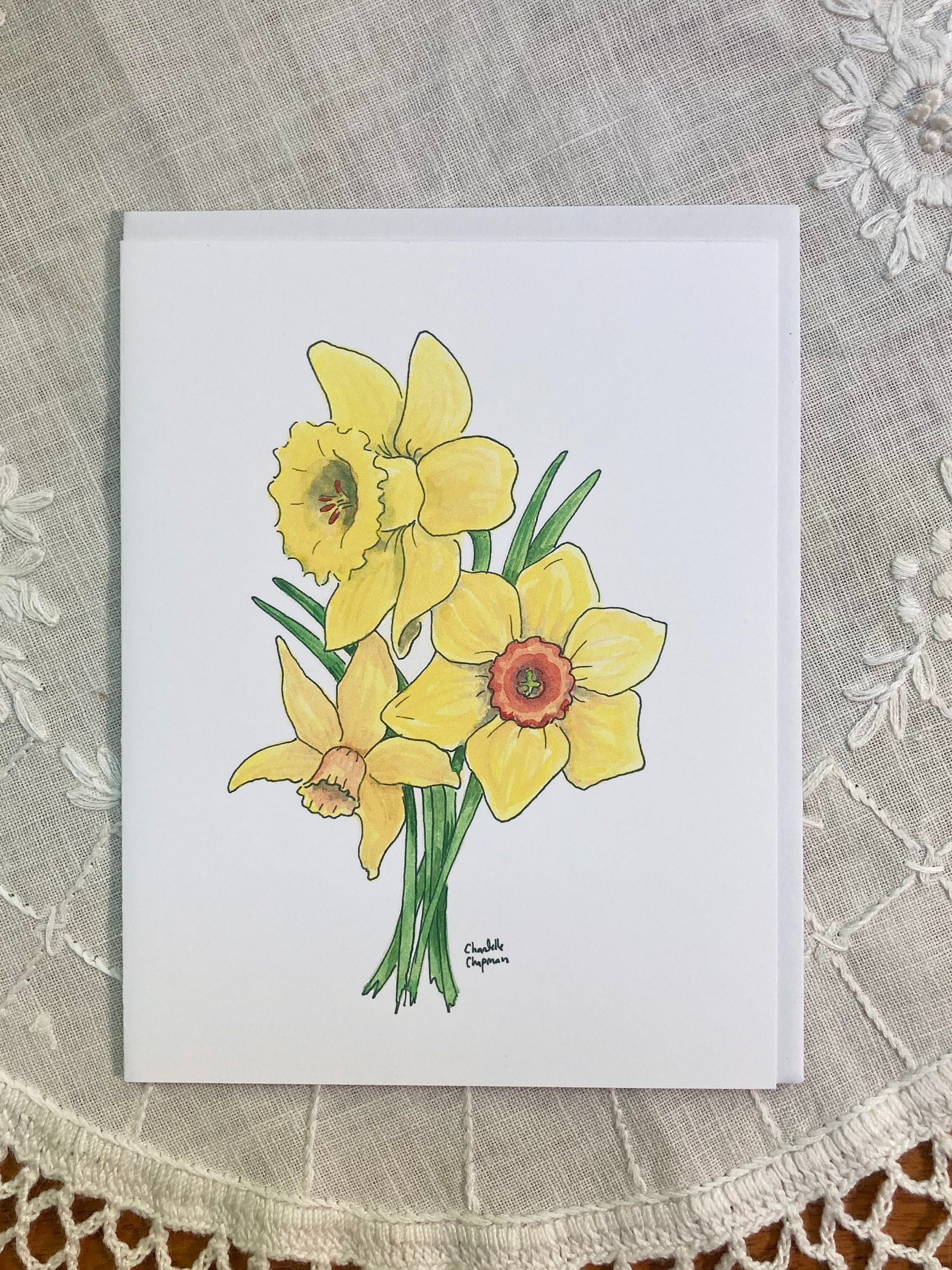 Flowers - Set of 5 A2 Notecards with Envelopes product image (5)