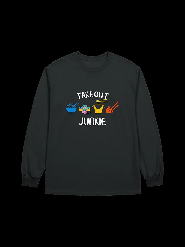 Takeout Junkie - Gildan Ultra Cotton Unisex Long Sleeve T-Shirt - Dark Colors product image (2)