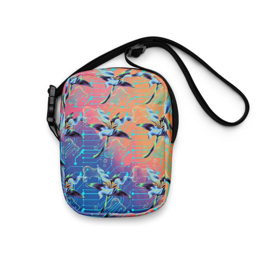 metverse-Floral Fusion Crossbody Bag for stylish tech ladies and friends product image (7)