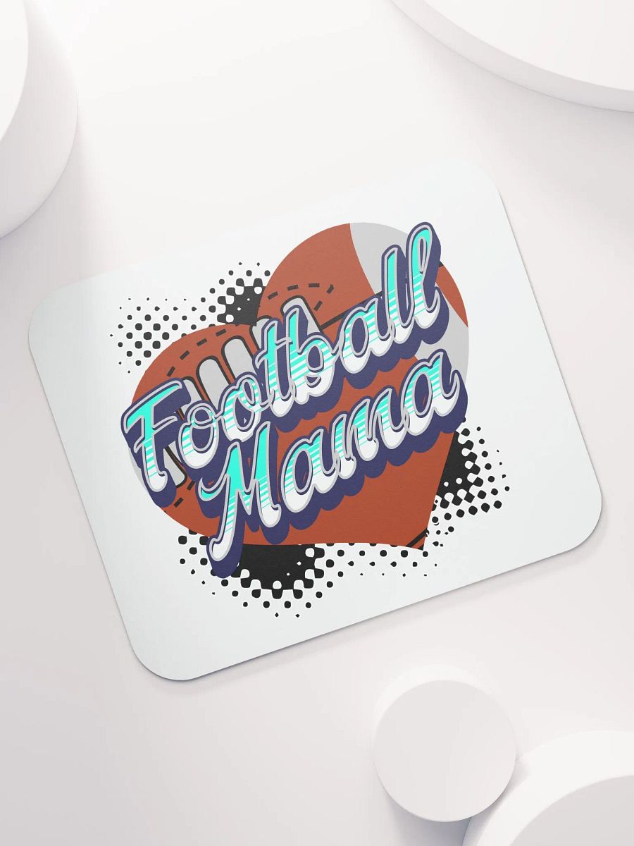 Mama Heart Football Mouse Pad product image (5)