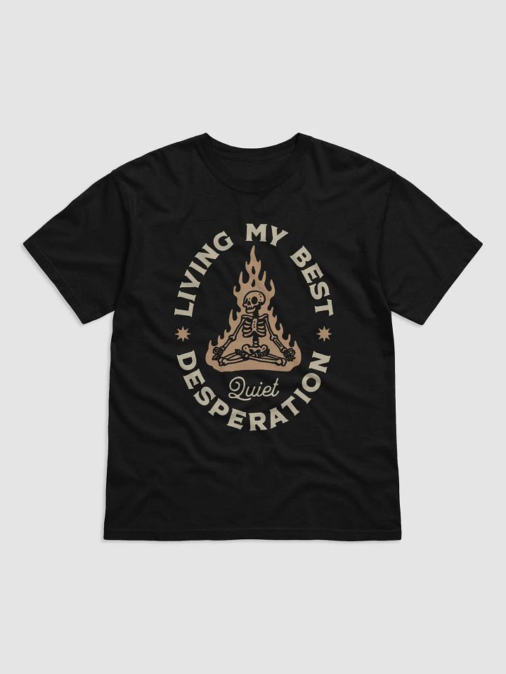 Living My Best Quiet Desperation Flaming Yoga Skeleton product image (3)