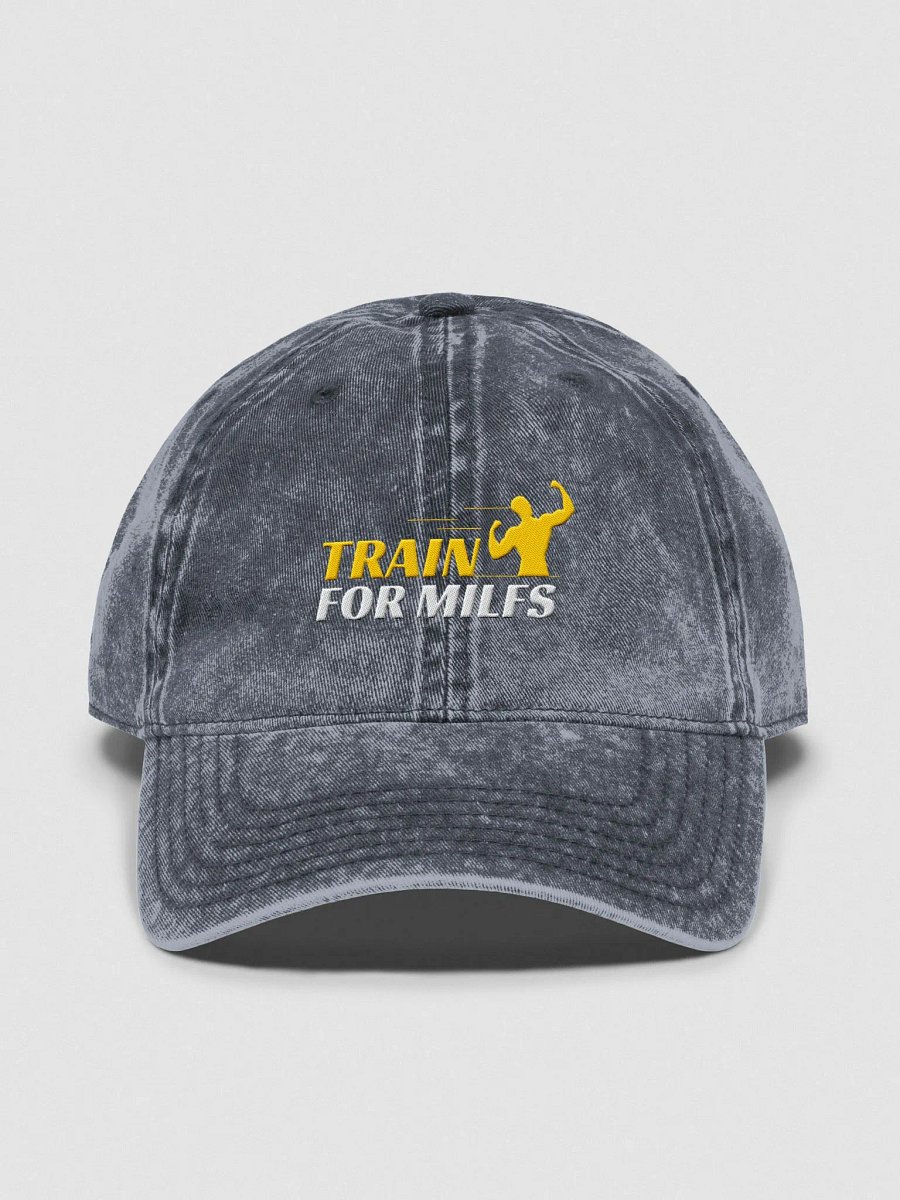TRAIN FOR MILFS - DISTRESSED CAP product image (1)