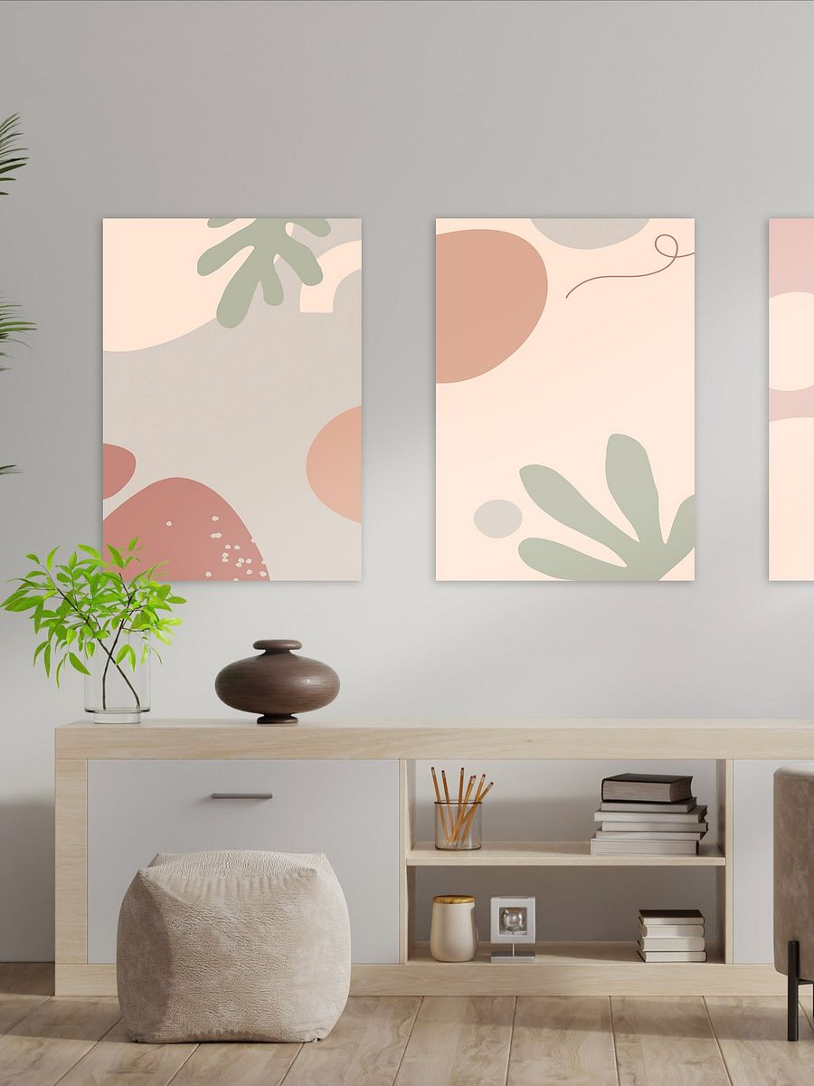 Boho abstract wall art — boho wall decor, aesthetic poster product image (2)