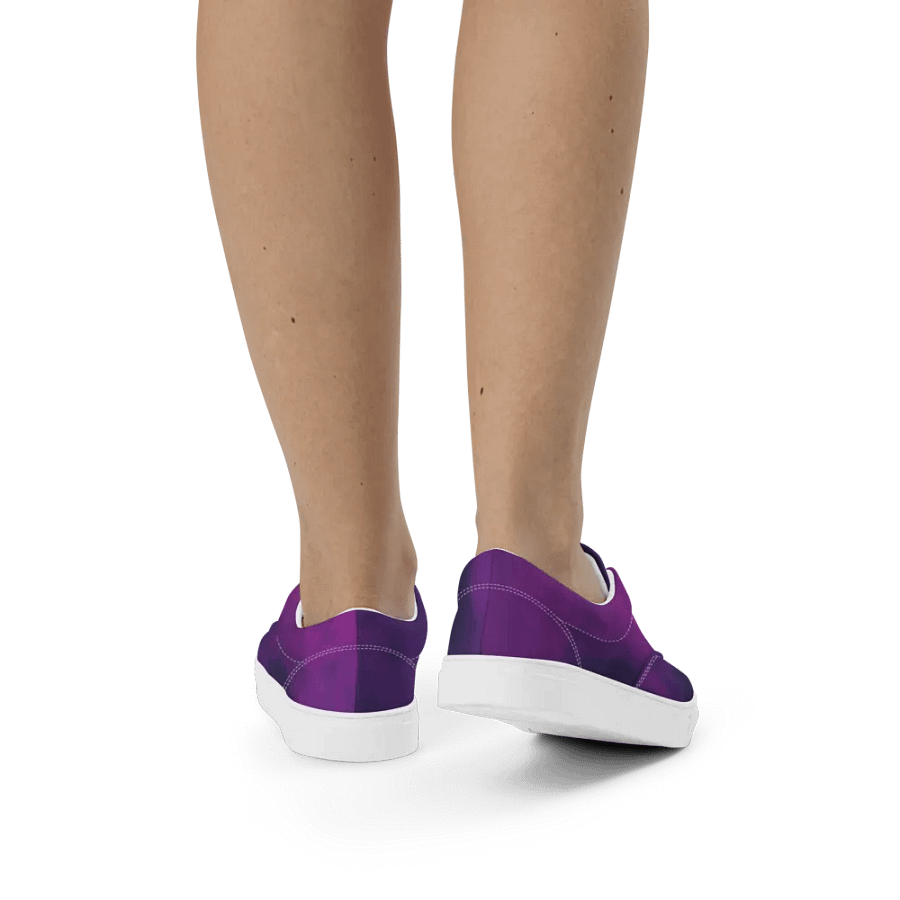 Ethereal Purple Swirl Women's Canvas Shoes product image (7)