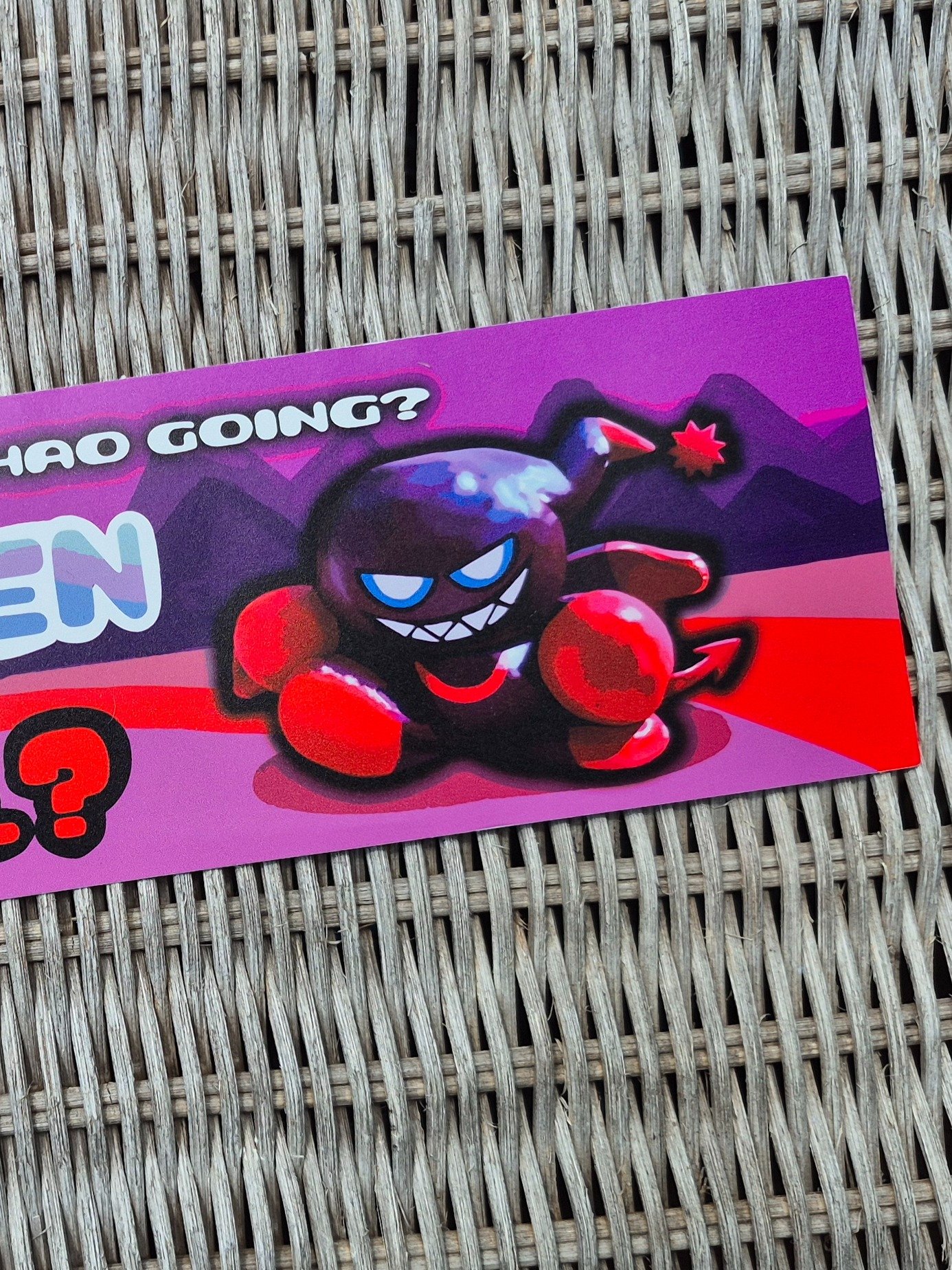 "Where is your Chao Going?" Bumper Sticker product image (2)