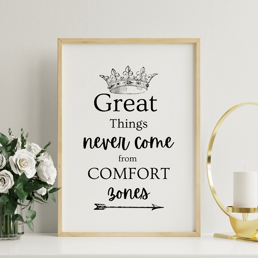 Wall Art 'Great Things' Motivational Poster product image (3)