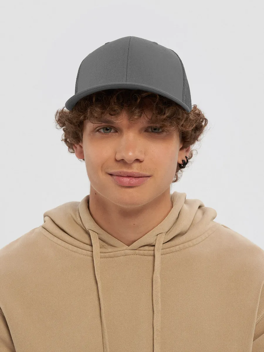 Trucker Hat | Gray / with black and yellow product image (5)