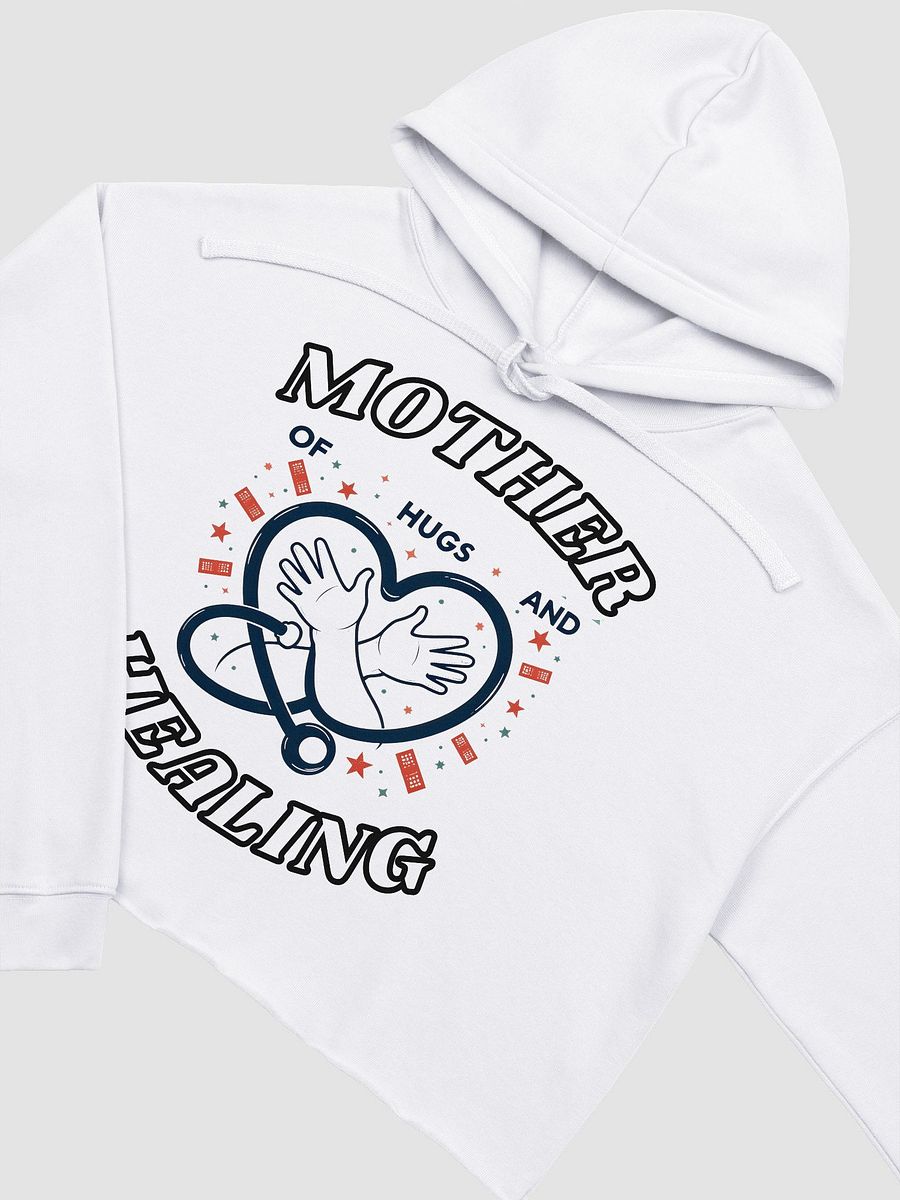 mother of Hugs and healing, Stethoscope Crop Hoodie product image (14)