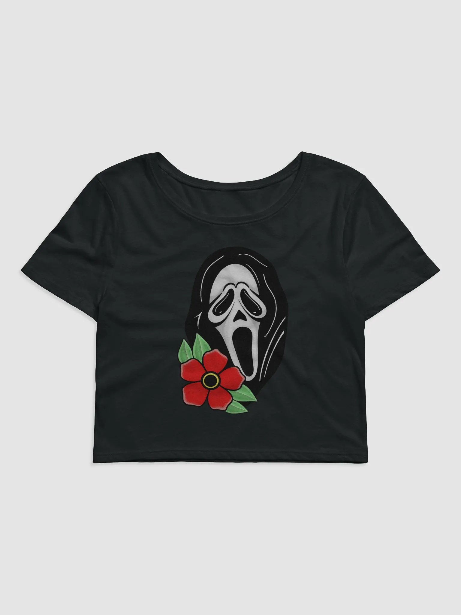 Floral Ghostie Cropped T-Shirt product image (1)