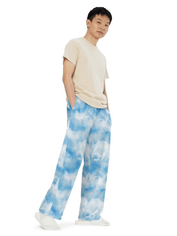 Clouds Unisex Wide-Leg Pants product image (3)