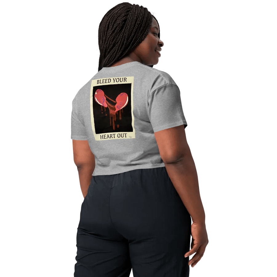 Bleed Your Heart Out Embroidered Crop Top (Traditional) product image (7)