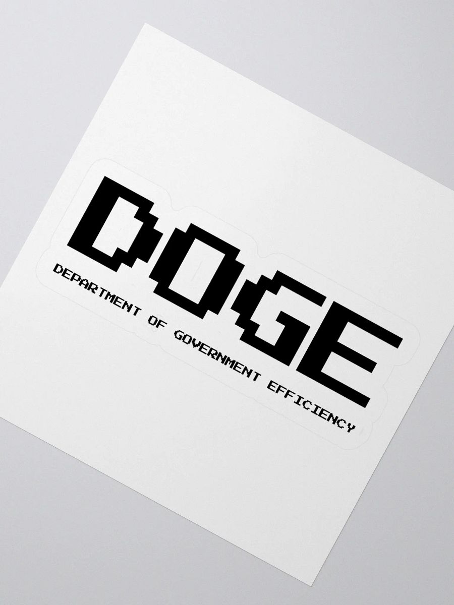 DOGE Stickers – Department of Government Efficiency | Elon Musk Decals for Laptops, Water Bottles, & More product image (7)