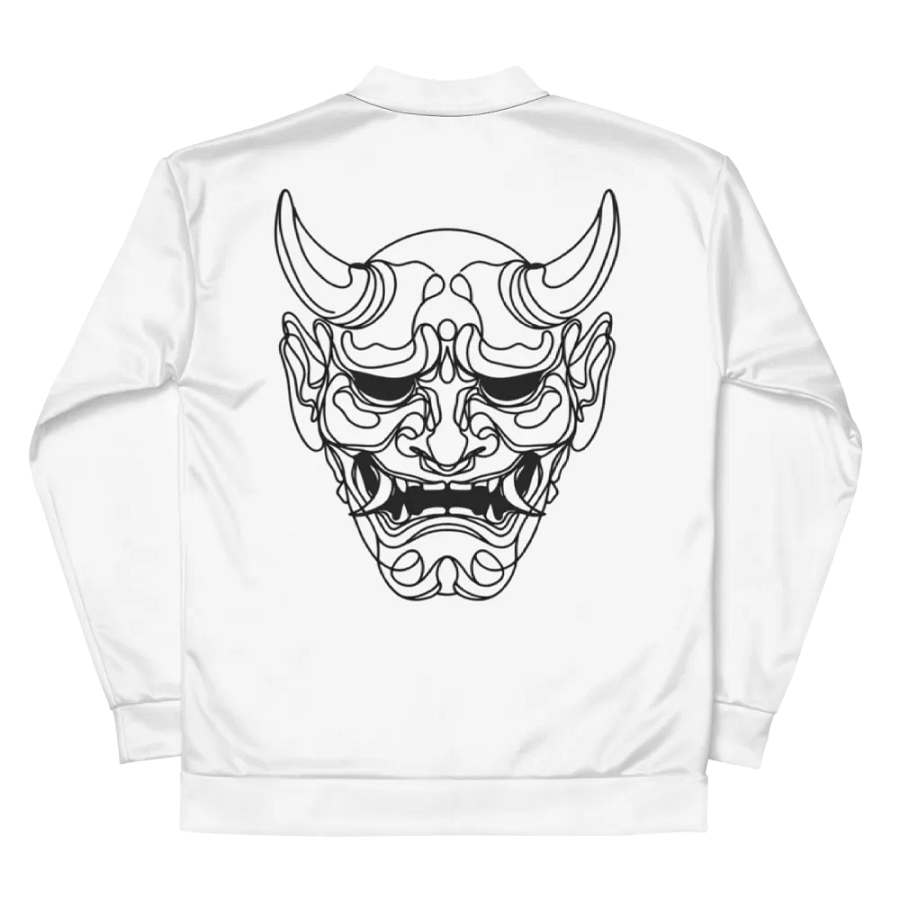 Line Art Oni Mask Bomber Jacket product image (6)