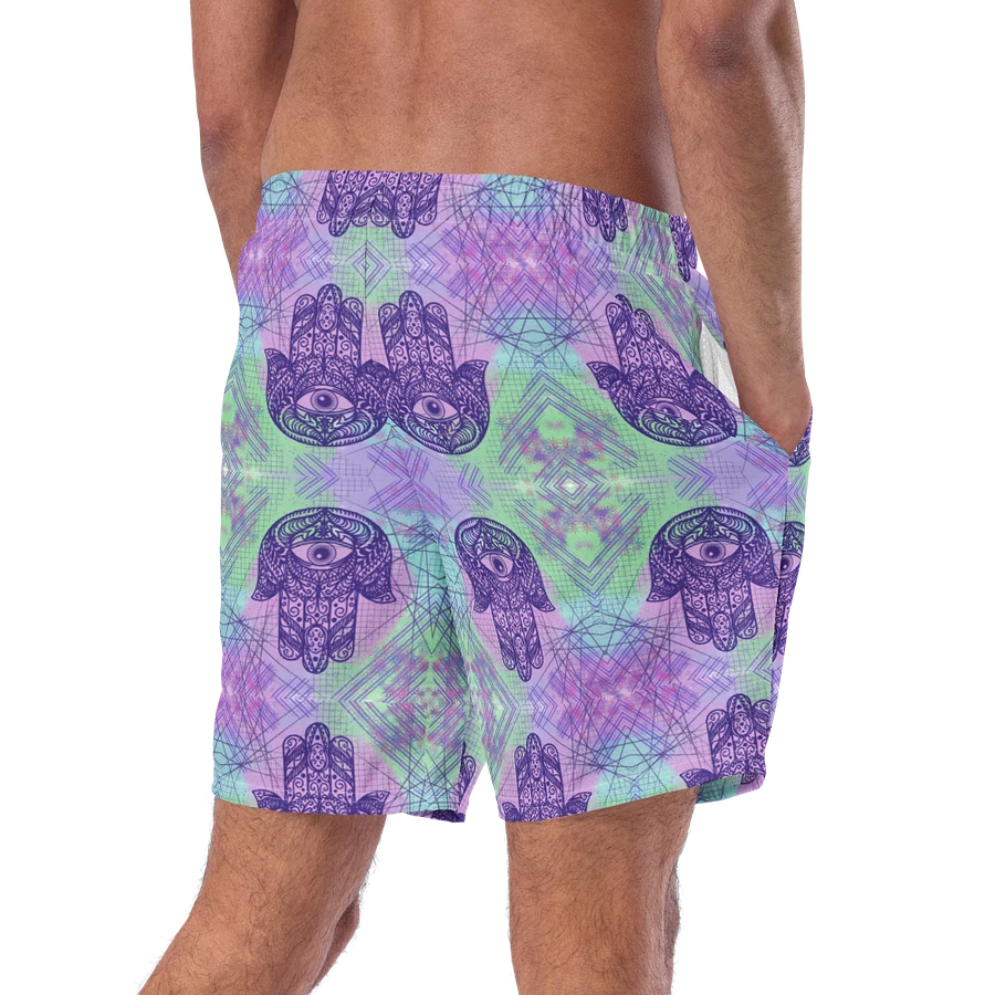 Mens Multicoloured Hamsa Hand Swim Shorts product image (2)