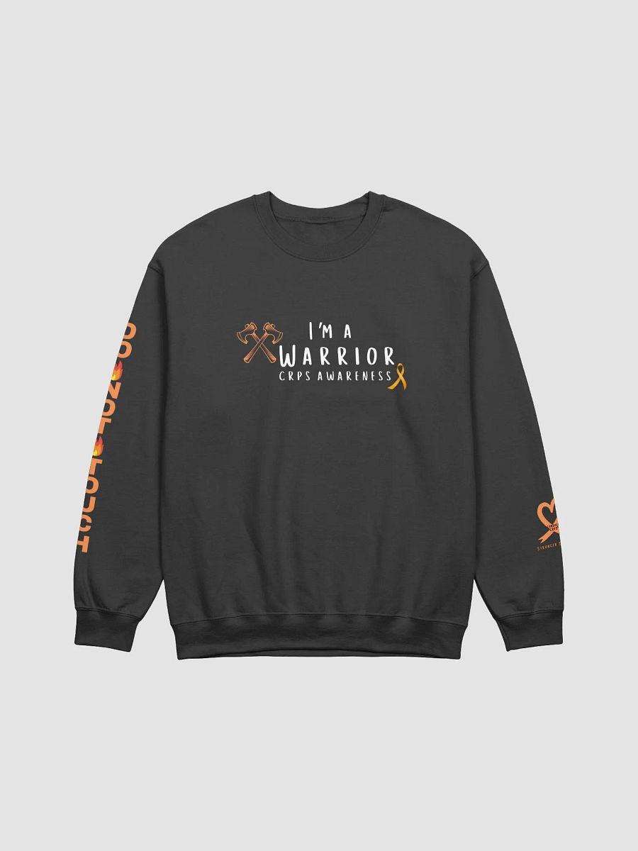 I'm a Warrior CRPS Awareness Do Not Touch RIGHT Arm Crewneck Sweatshirt (Masculine Design Unisex Fit) product image (1)