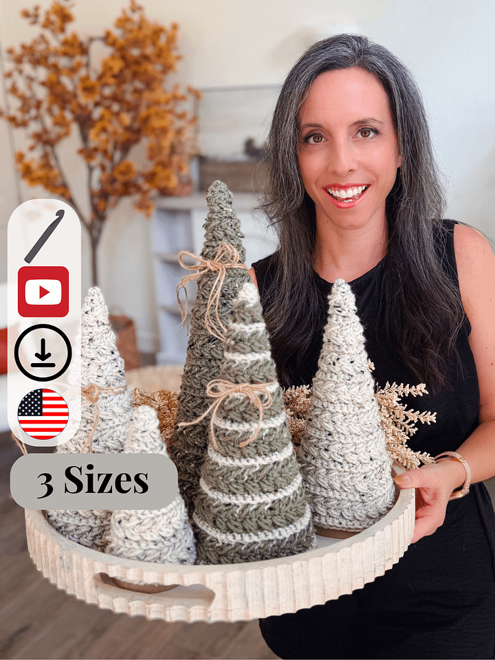 🎄🔔 Wheat Stitch™ Holiday Decor Bundle: Ornament, Wreath & Tree Crochet Patterns product image (2)