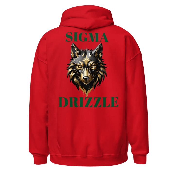 SIGMA DRIZZLE WOLF HOODIE (RED) product image (1)