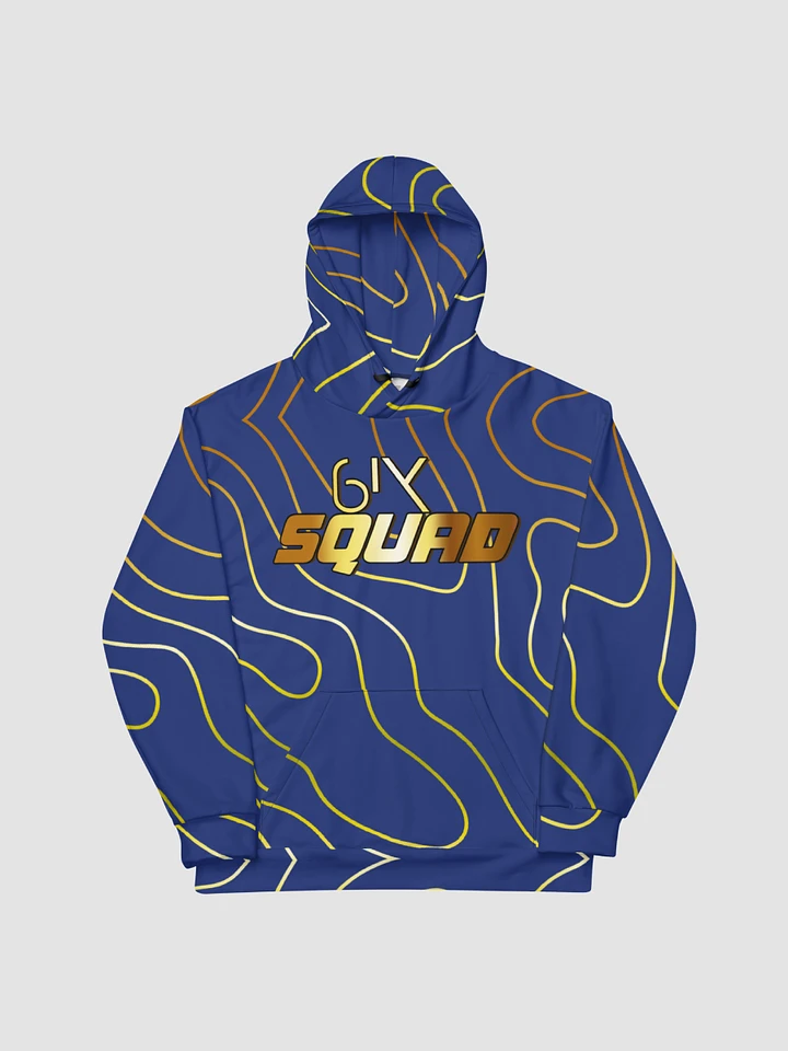 Blue & Gold Topography Hoodie product image (1)