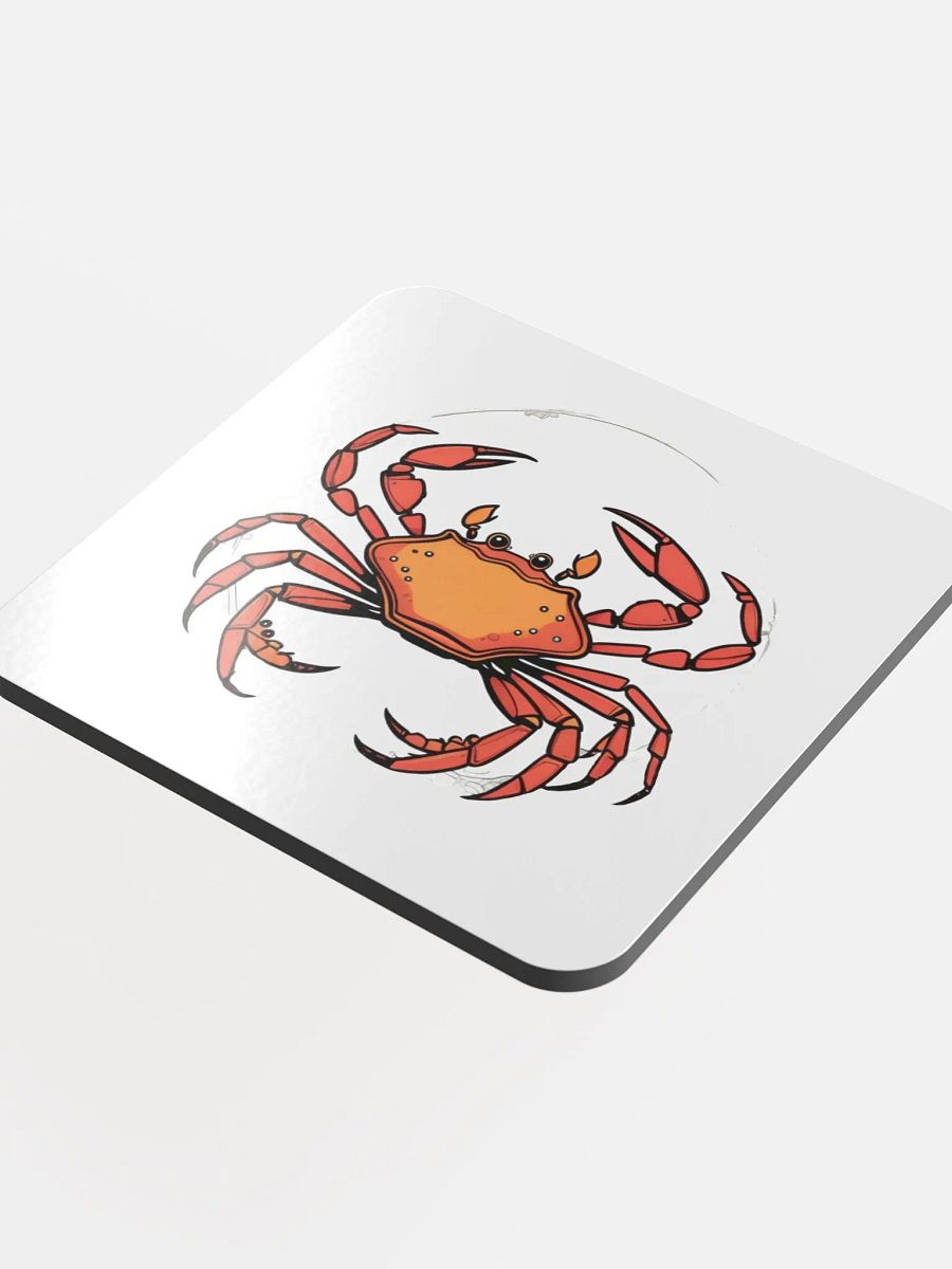 Raising the Bar: Glossy Crab Cork Coaster product image (4)