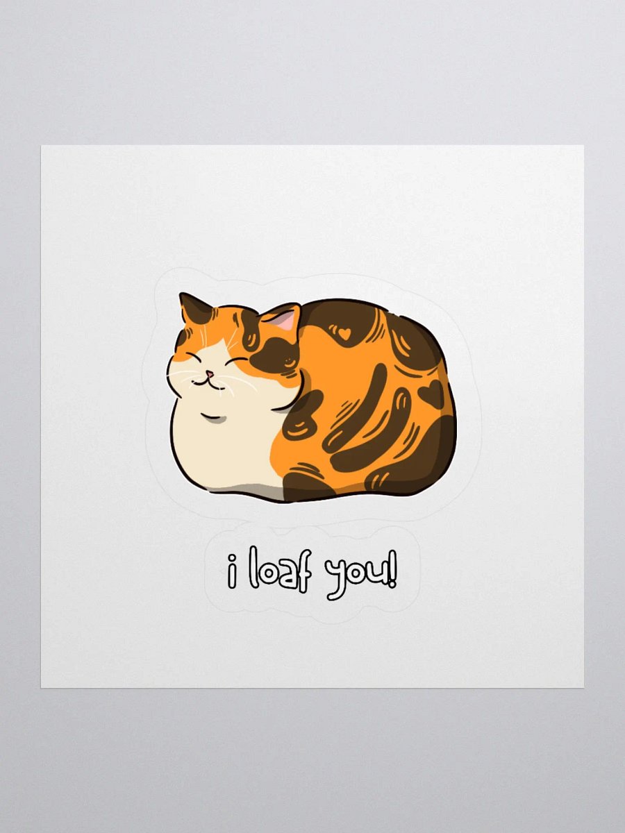 Cute Loaf Cat Kiss Cut Stickers product image (1)