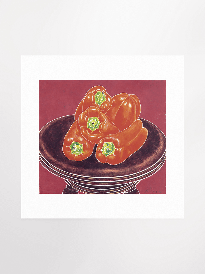 Red Peppers Piano Stool 03.09.86 Print (larger) product image (2)