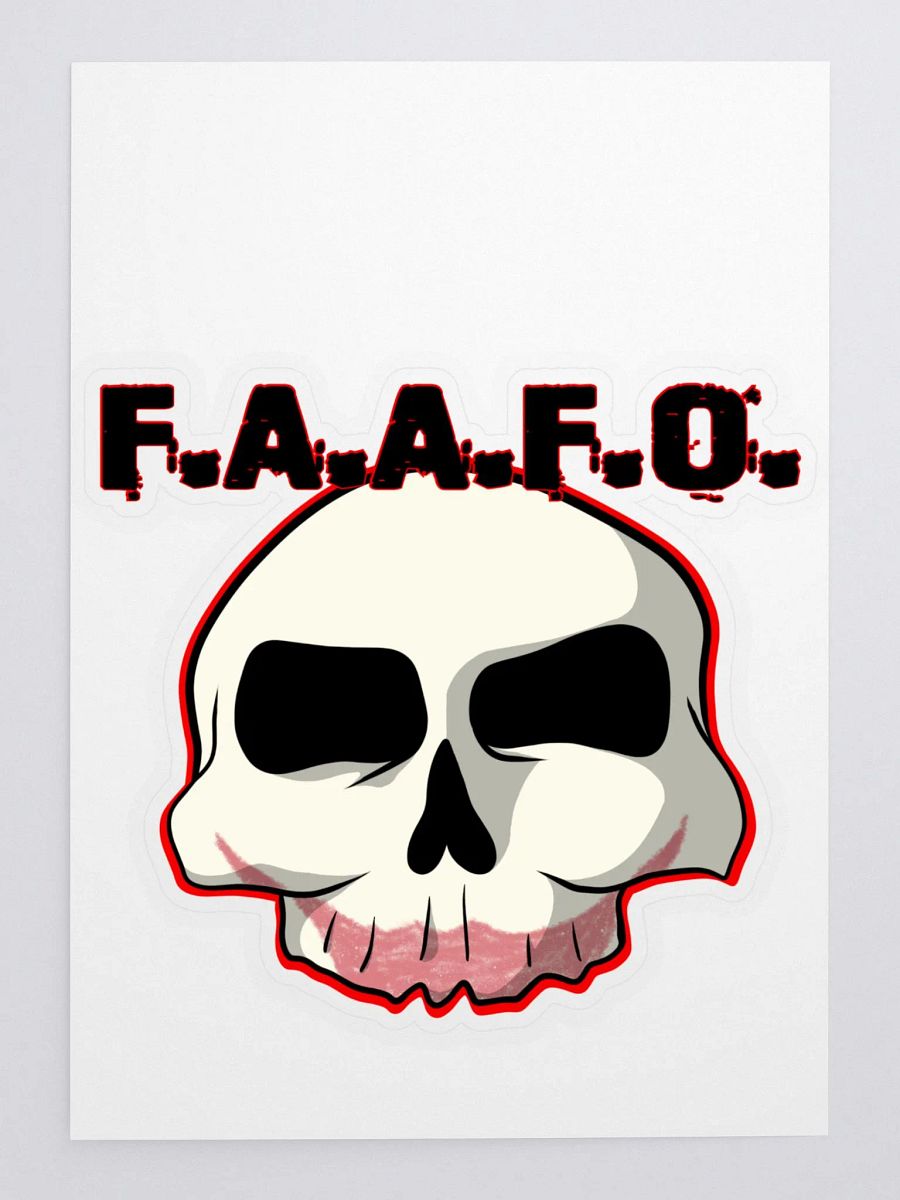 F.A.A.F.O. Skull stickers product image (1)