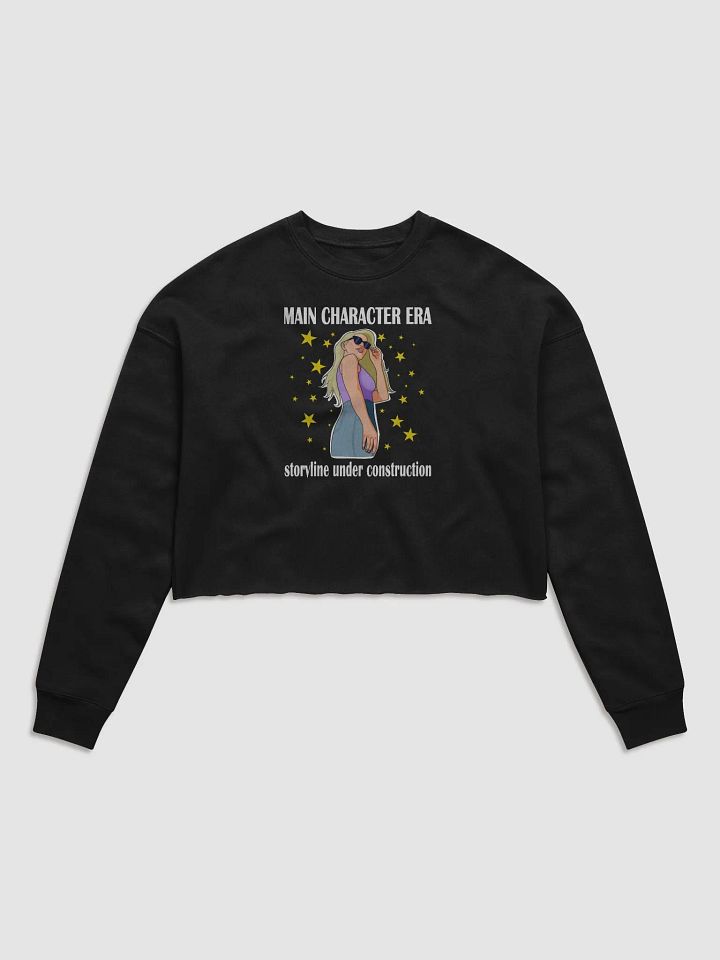 Main Character Era - CROP sweatshirt, raw hem product image (1)
