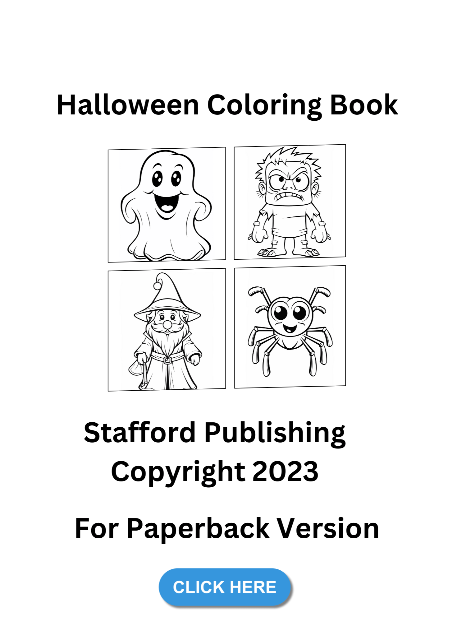 Halloween Coloring Book Printable Version Free Sample Pages product image (1)
