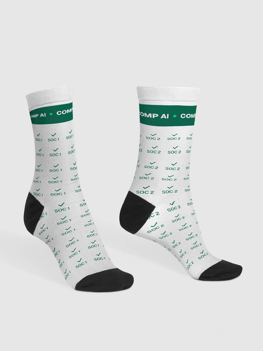 Geometric Green Fusion Crew Socks product image (3)