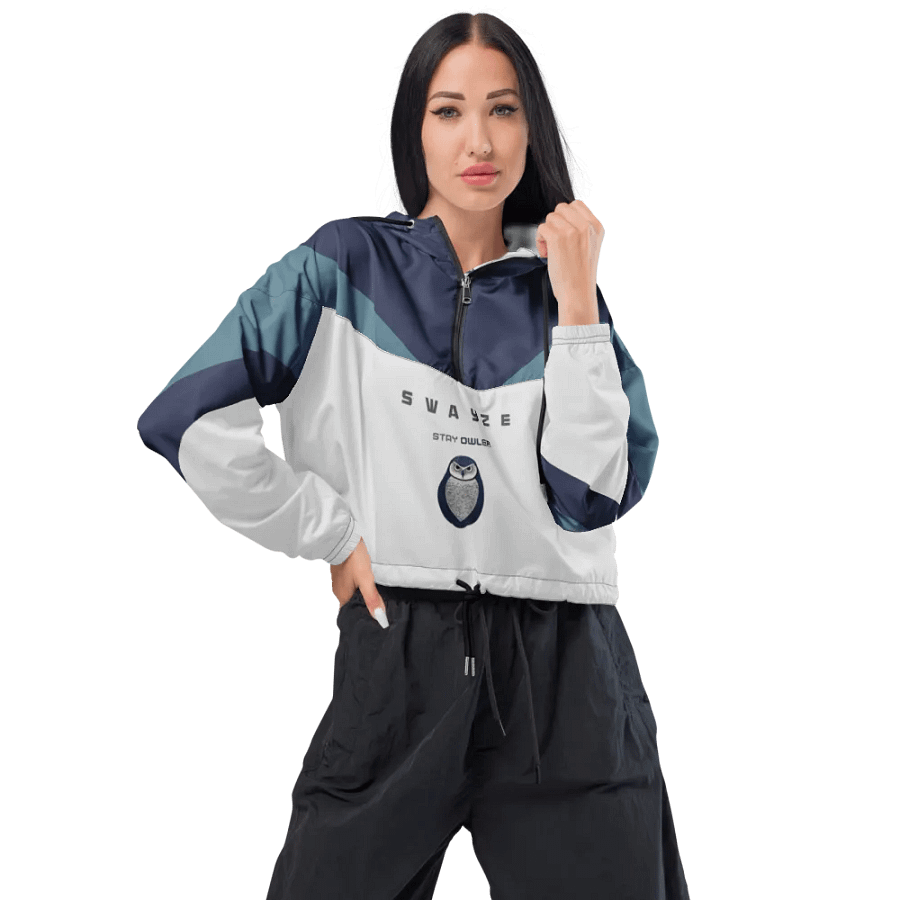 Stay Owl-ert Crop Hoodie Windbreaker product image (5)