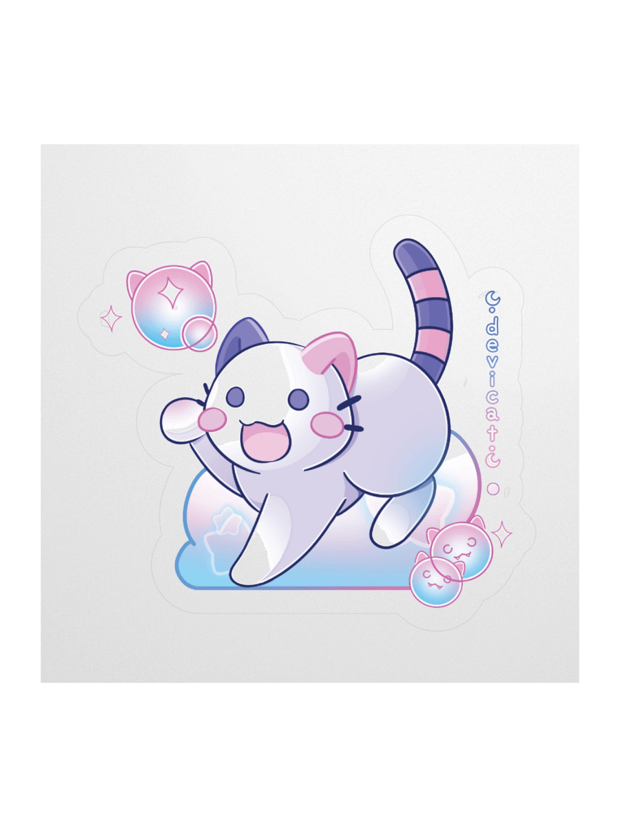 Sticker • CandiCat Bubbles • 2025 product image (1)